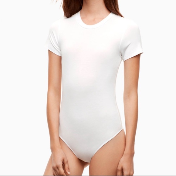Aritzia Wilfred Florilège Bodysuit White - Picture 1 of 3